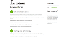 Desktop Screenshot of factotum.pl