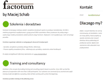 Tablet Screenshot of factotum.pl