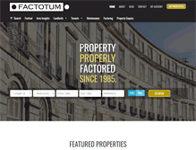 Tablet Screenshot of factotum.co.uk